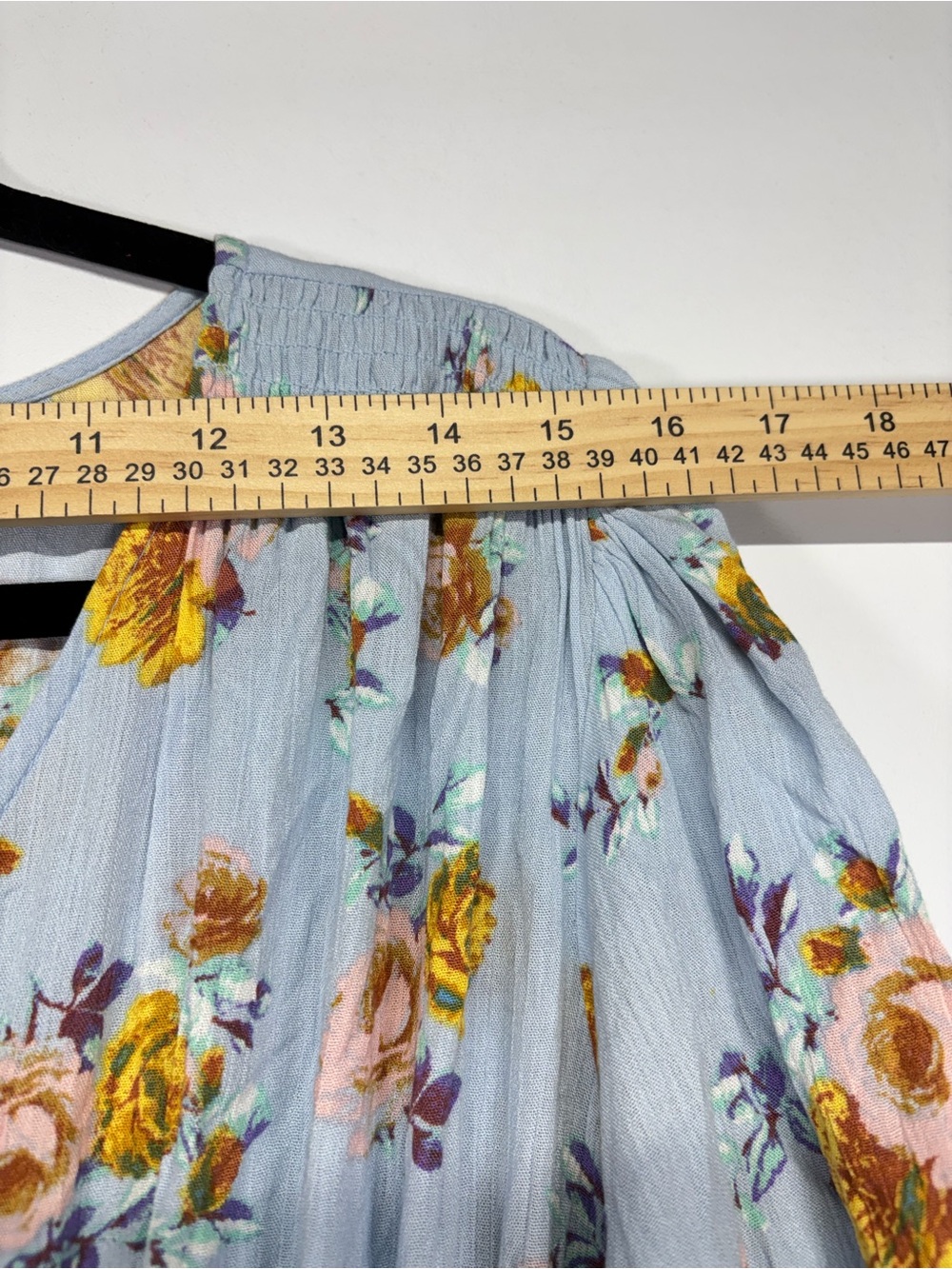 ✨Hem & Thread Floral Smocked Midi Dress Size L - Picture 9 of 11